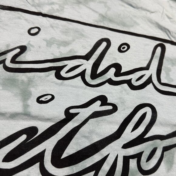 Inner Thoughts "I Did It For Me" Blue and Green Tie Dye Tee - Picture 3 of 4